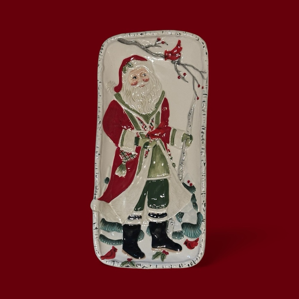 Fitz and Floyd Winterberry Ceramic Tray - Stunning!